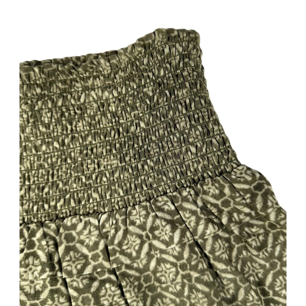 Ralph Lauren Petites Women's Green Patterned Viscose Skirt Size 10P - Picture 6 of 9
